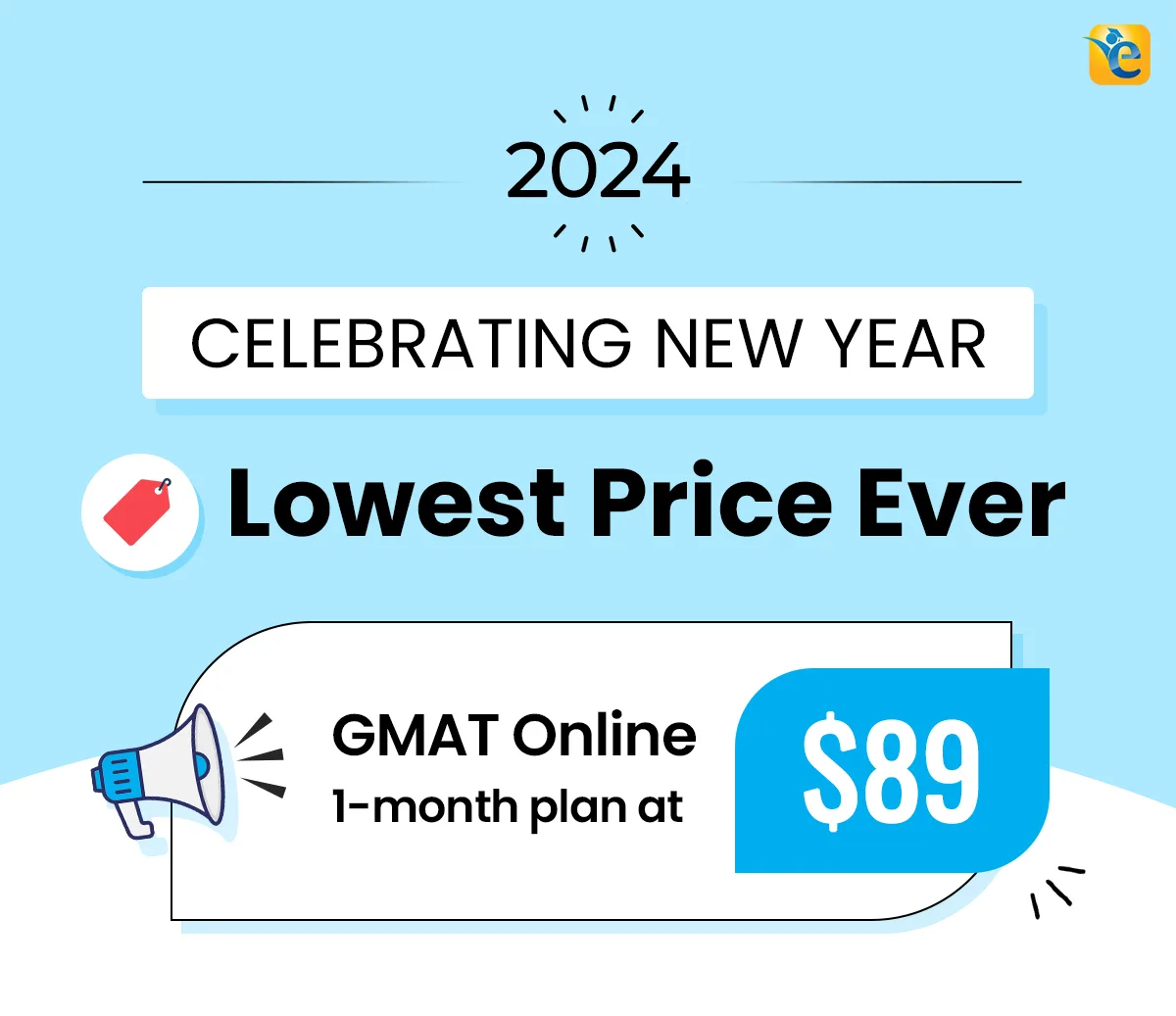 New Year deal creative — lowest price, $89.
